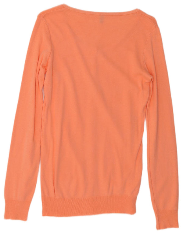 BENETTON Pull Cardigan Femme UK 10 Petit Rose