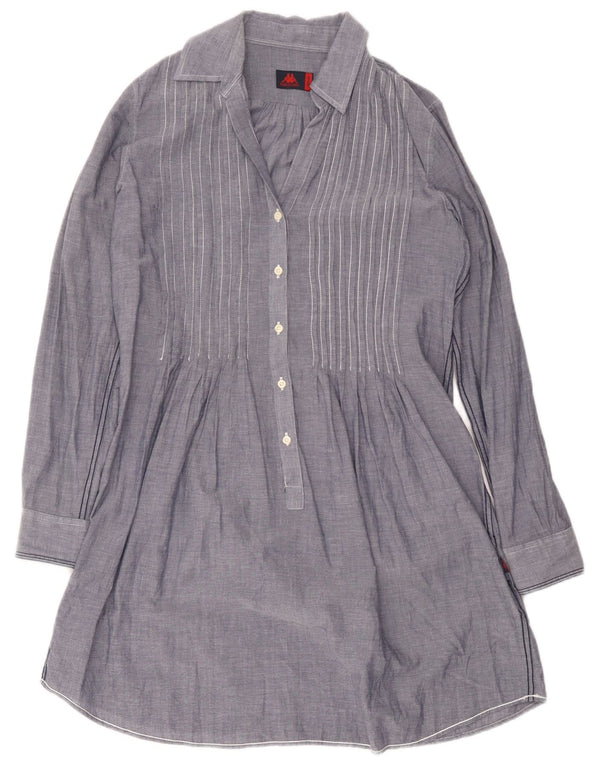 Kappa Robe chemise pull pour femme UK 14 Bleu moyen Coton