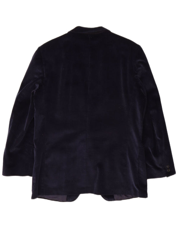 Roy Robson Veste blazer en velours côtelé pour homme à 2 boutons UK 38 Bleu marine moyen
