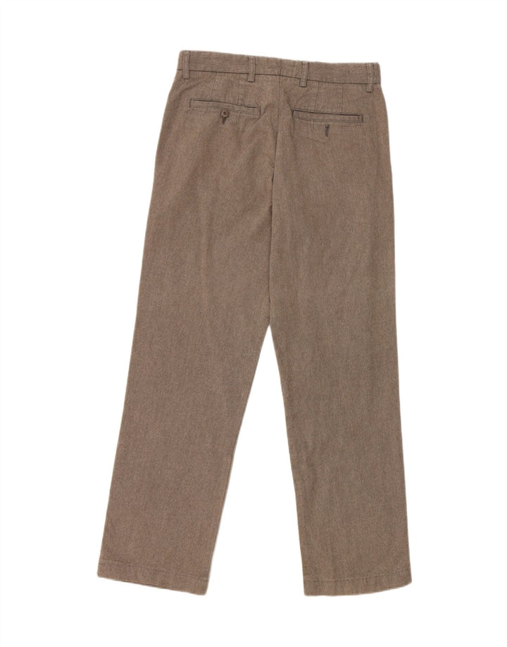 Zara Pantalon Chino Droit Homme EU 40 Medium W31 L30 Gris Polyester