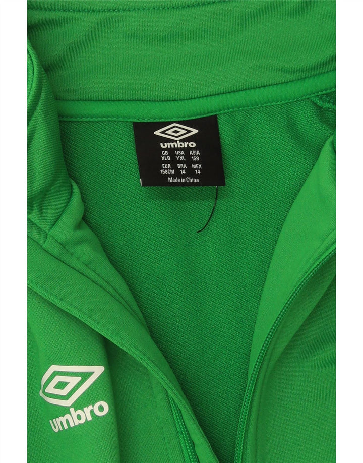 Umbro Veste de Survêtement Graphique Garçon 13-14 Ans XL Vert Polyester