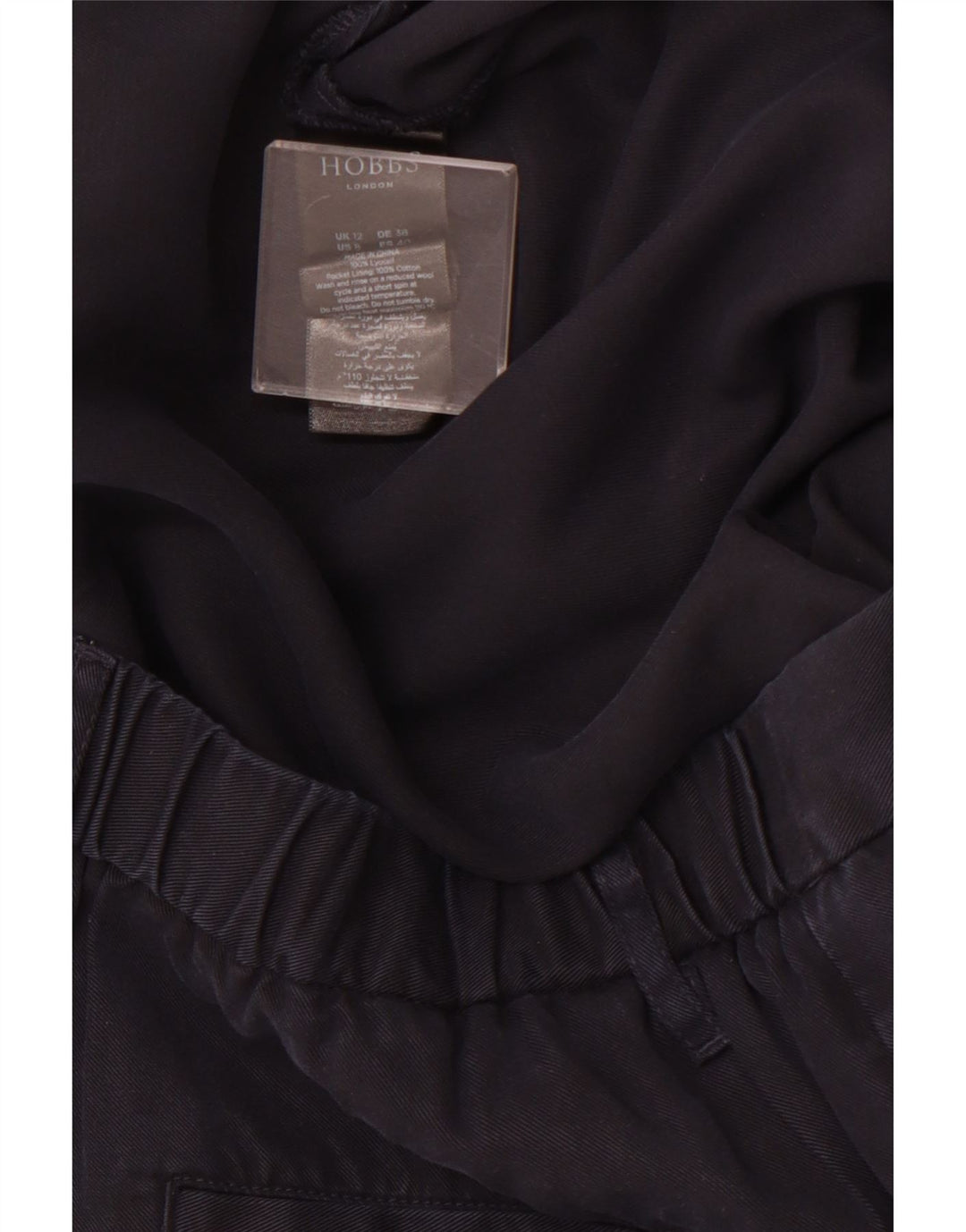 HOBBS Pantalon Chino Droit Femme UK 12 Medium W30 L28 Bleu Marine