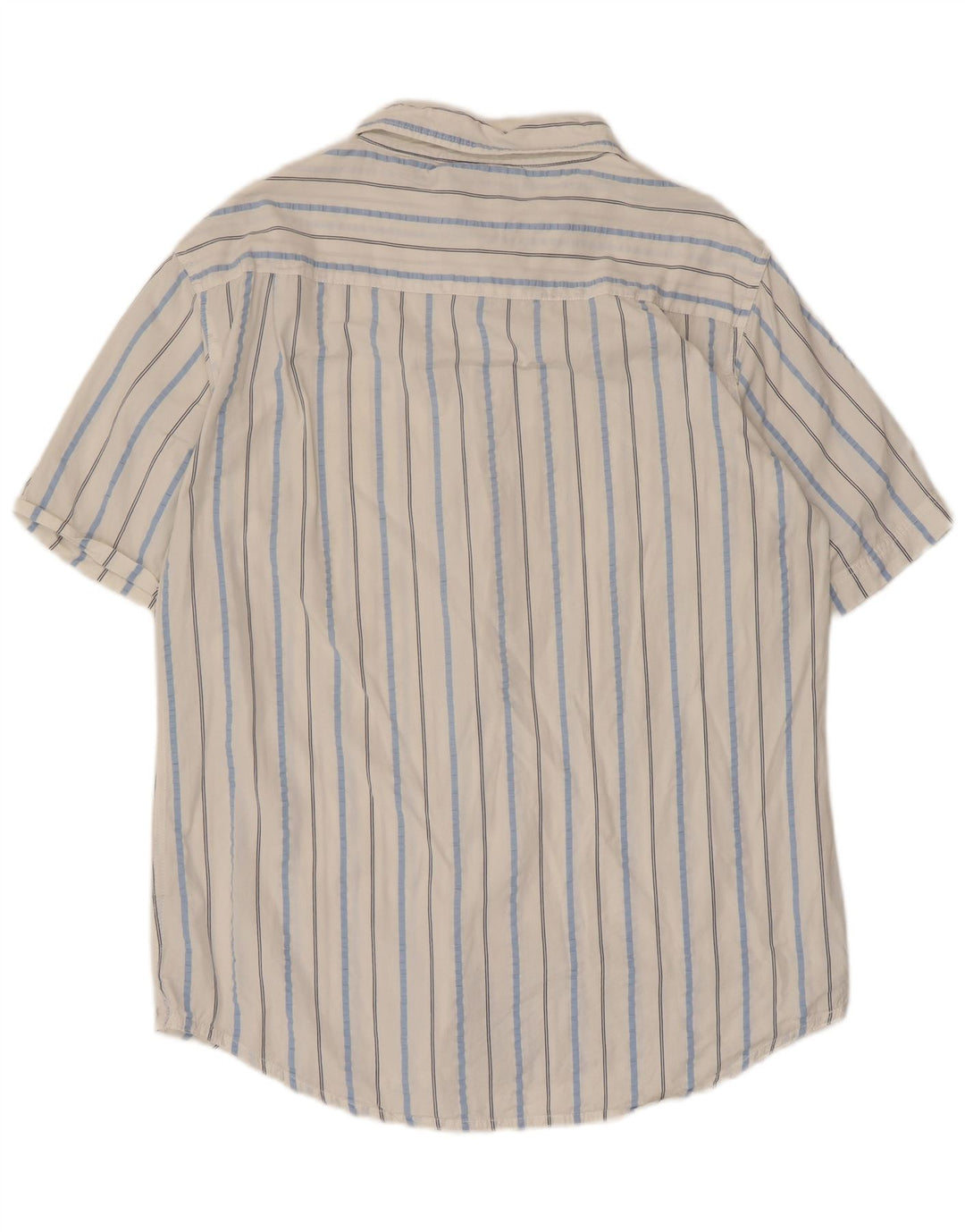 Fila Chemise à manches courtes pour hommes Large White Pinstripe