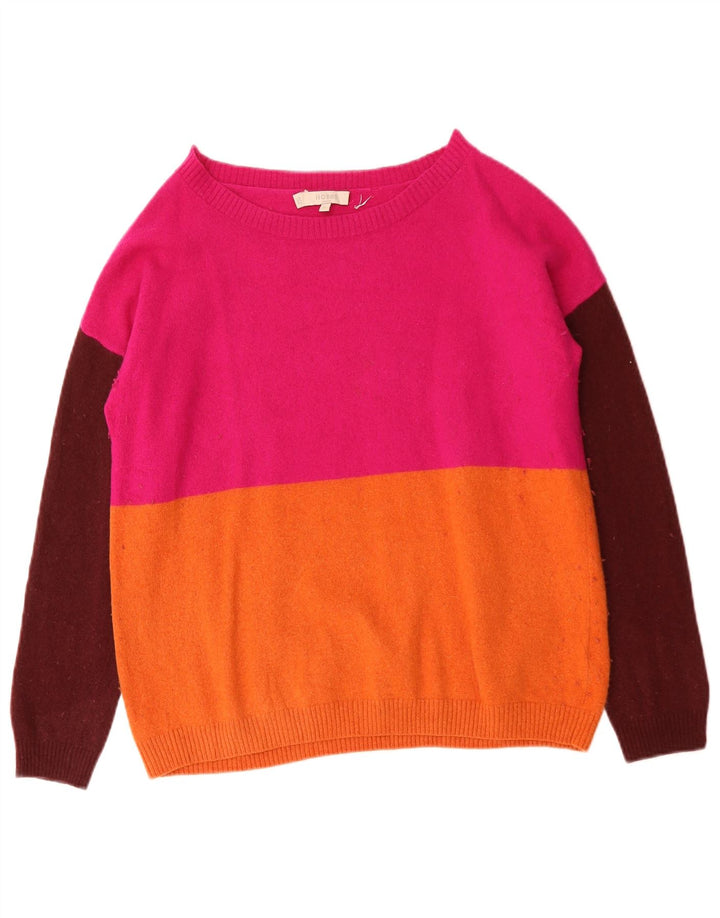 HOBBS Pull col bateau pour femme UK 14 Medium Multicolore