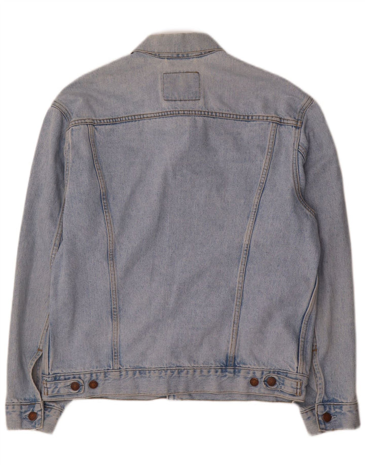 Levi's Veste en jean pour homme UK 40 Large Bleu Coton