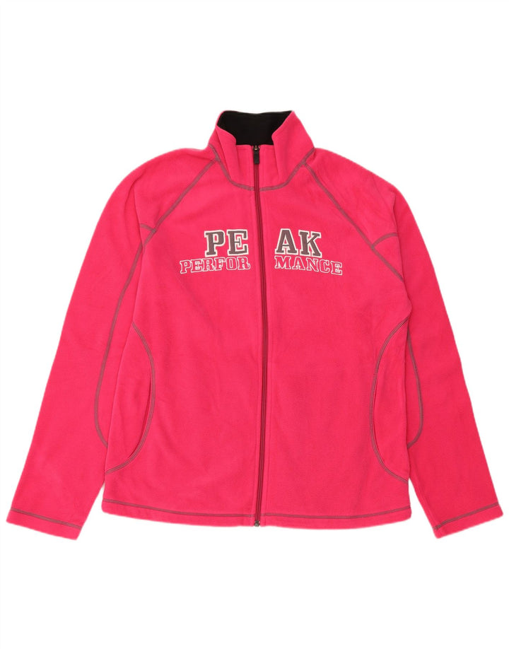 PEAK PERFORMANCE Veste polaire graphique pour femme UK 18 XL Rose Polyester