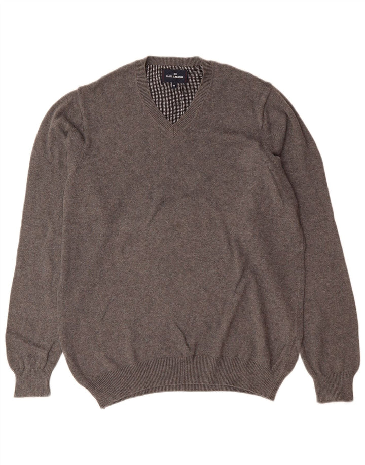 Marks & Spencer Pull Blue Harbor Col V Homme Gris Moyen Coton
