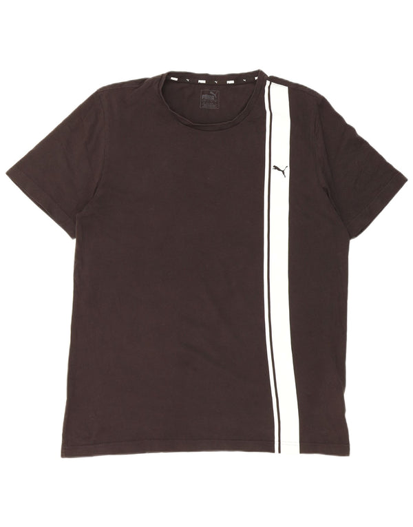 Puma T-Shirt Homme Haut Large Noir Colourblock Coton