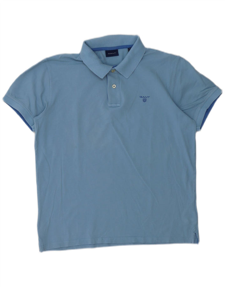 Gant Polo Homme Grand Bleu Coton