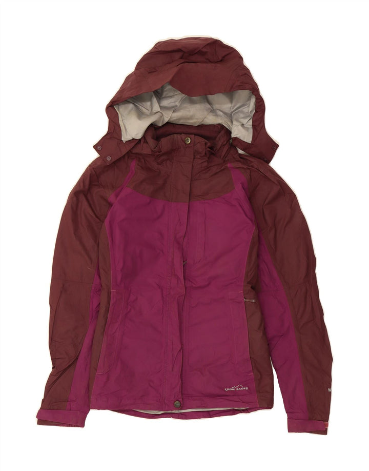 EDDIE BAUER Womens Weather Edge Windbreaker Jacket UK 10 Small Purple Vintage Eddie Bauer and Second-Hand Eddie Bauer from Messina Hembry 