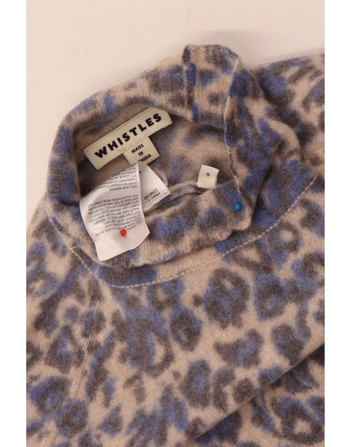 Whistles Pull à col roulé pour femme UK 10 Small Multicolore