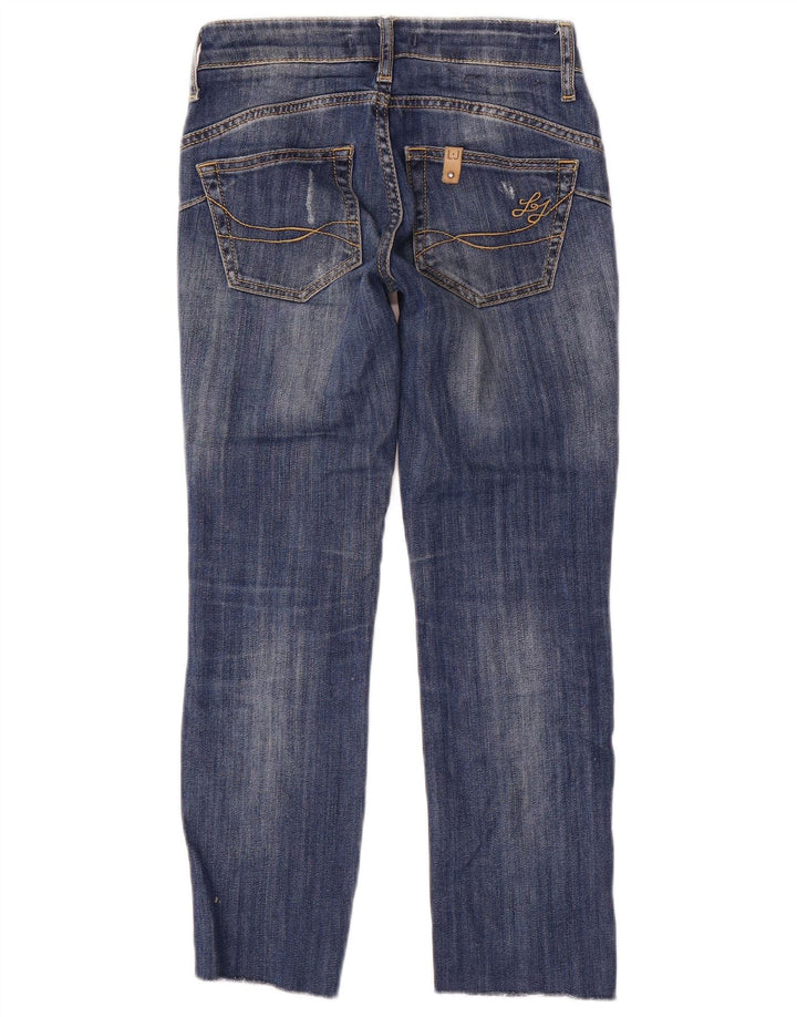 Liu Jo Jean court effet vieilli pour femme W24 L24 Bleu
