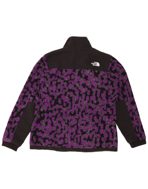 THE NORTH FACE Veste polaire pour femme UK 16 Grand imprimé animal violet