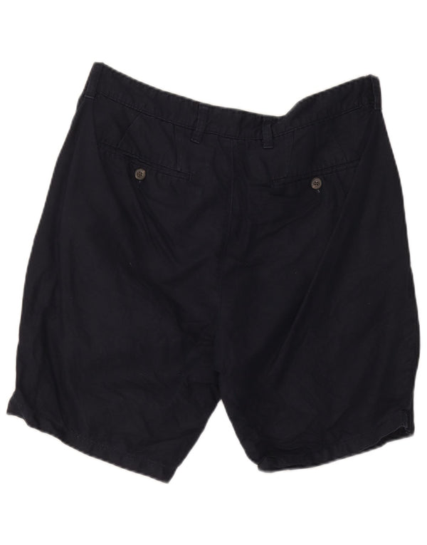 Marks & Spencer Short Chino Homme W36 Large Bleu Marine Coton