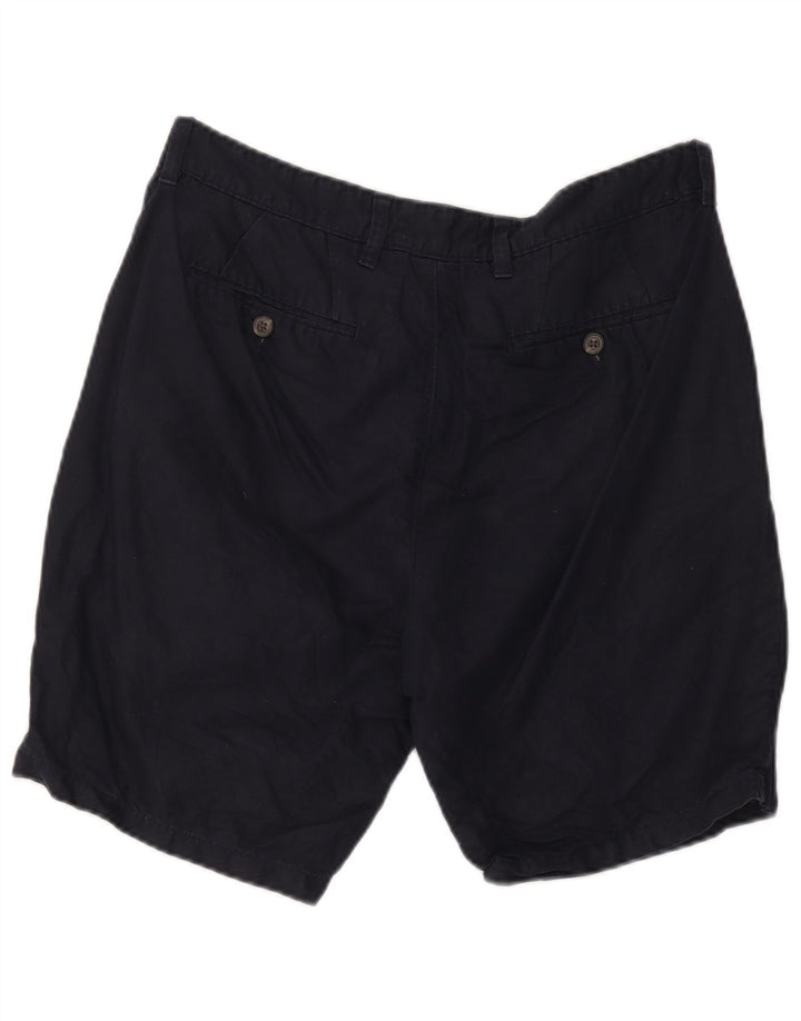Marks & Spencer Short Chino Homme W36 Large Bleu Marine Coton