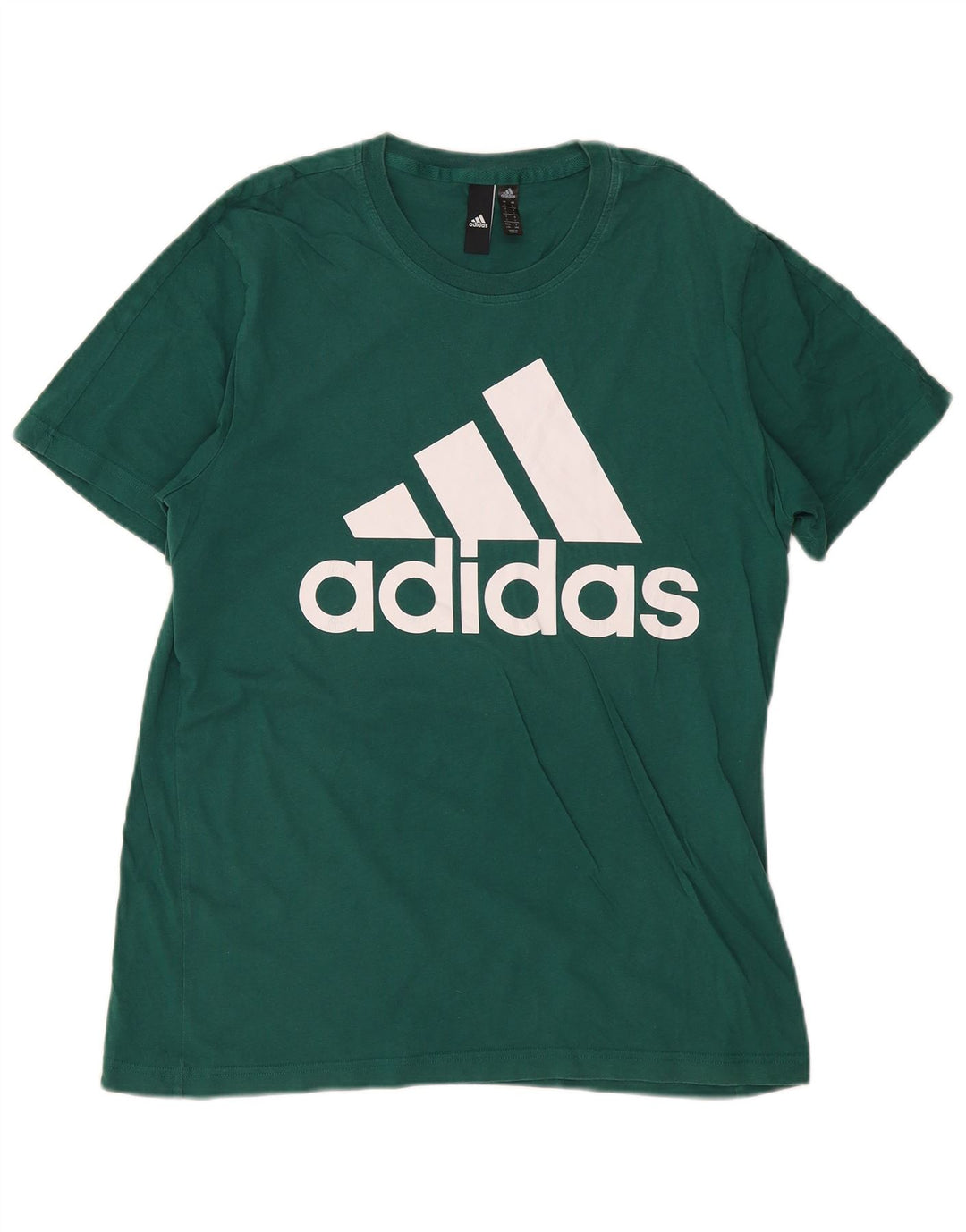 ADIDAS T-shirt graphique pour hommes en coton vert grand