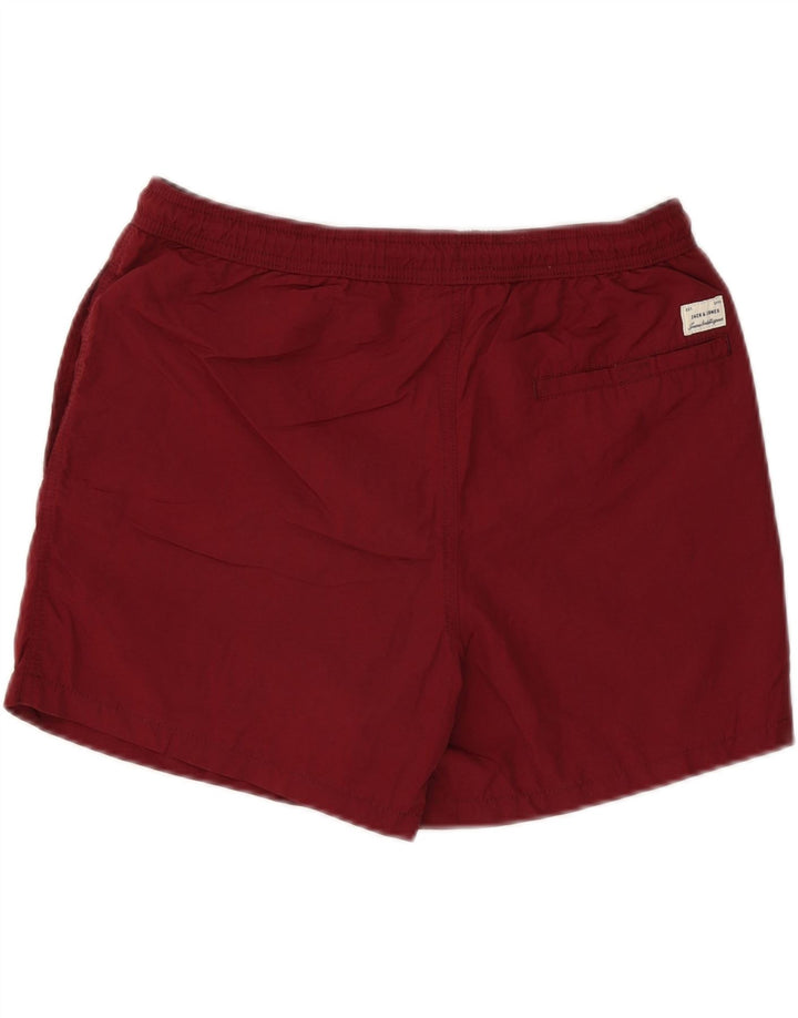 Jack & Jones Short de Bain Graphique Homme Large Bordeaux Polyester