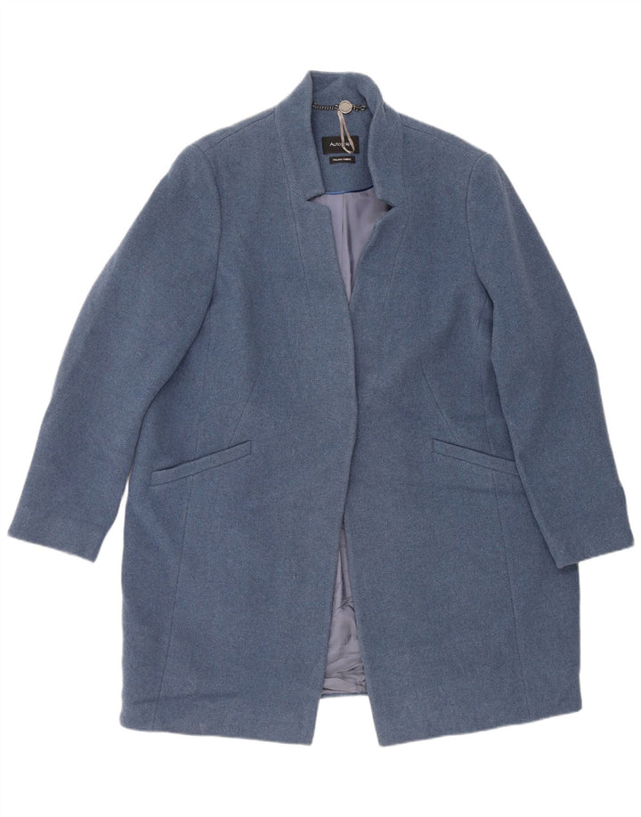 Marks & Spencer Manteau ouvert autographe pour femme UK 18 XL Laine bleue