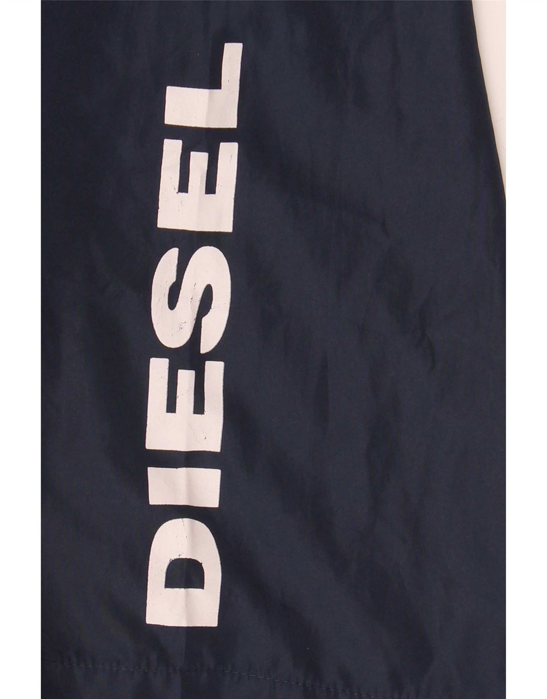 Diesel Short de Bain Graphique Homme Bleu Marine Moyen Polyester