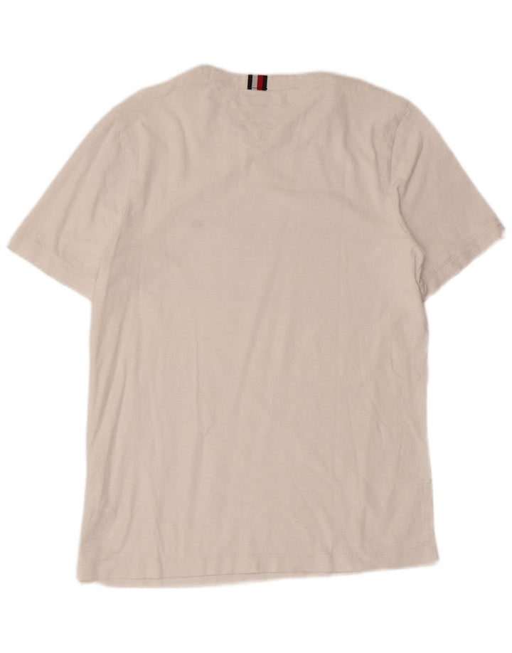 Tommy Hilfiger T-shirt coupe classique pour homme en coton blanc petit