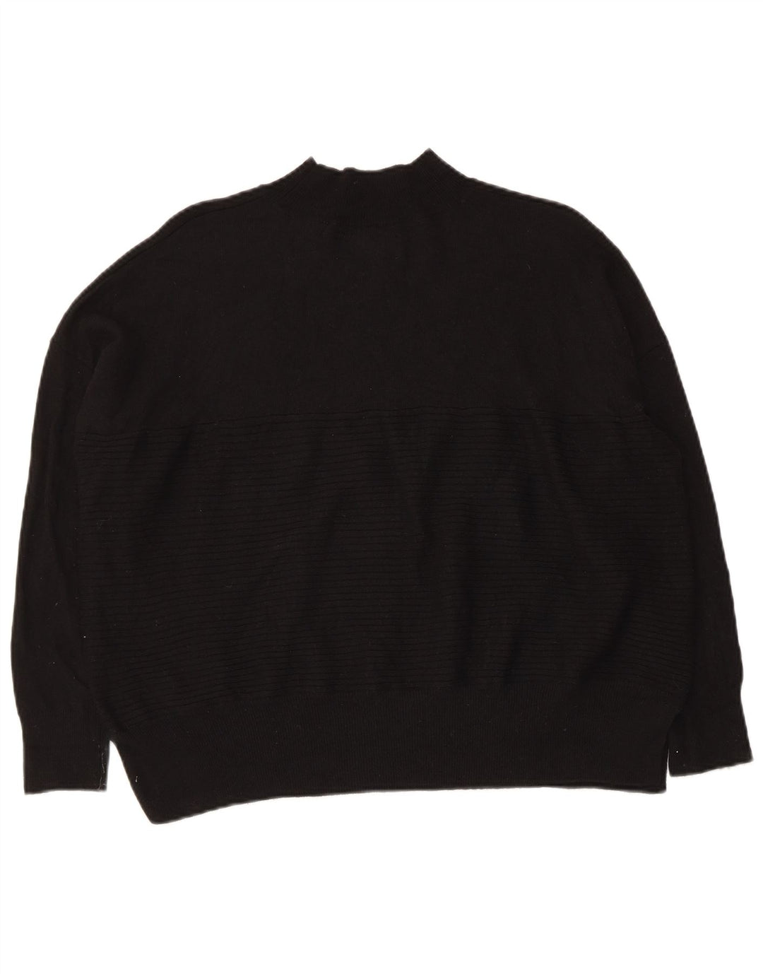 Superdry Pull surdimensionné à col roulé pour femme UK 10 Petit Noir