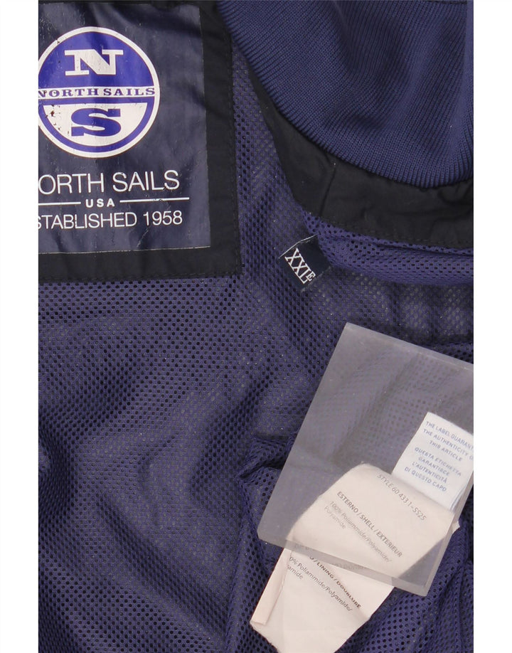 North Sails Veste Bomber Homme UK 44 2XL Bleu Marine Polyamide