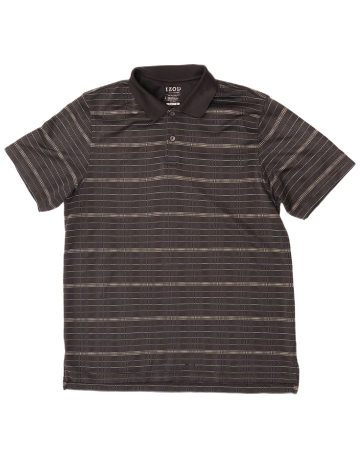 Izod Polo Homme Grand Noir Rayé Polyester