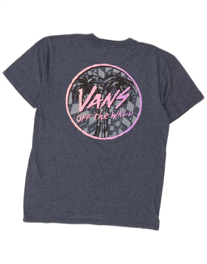 Vans T-Shirt Graphique Homme Bleu Moyen Moucheté