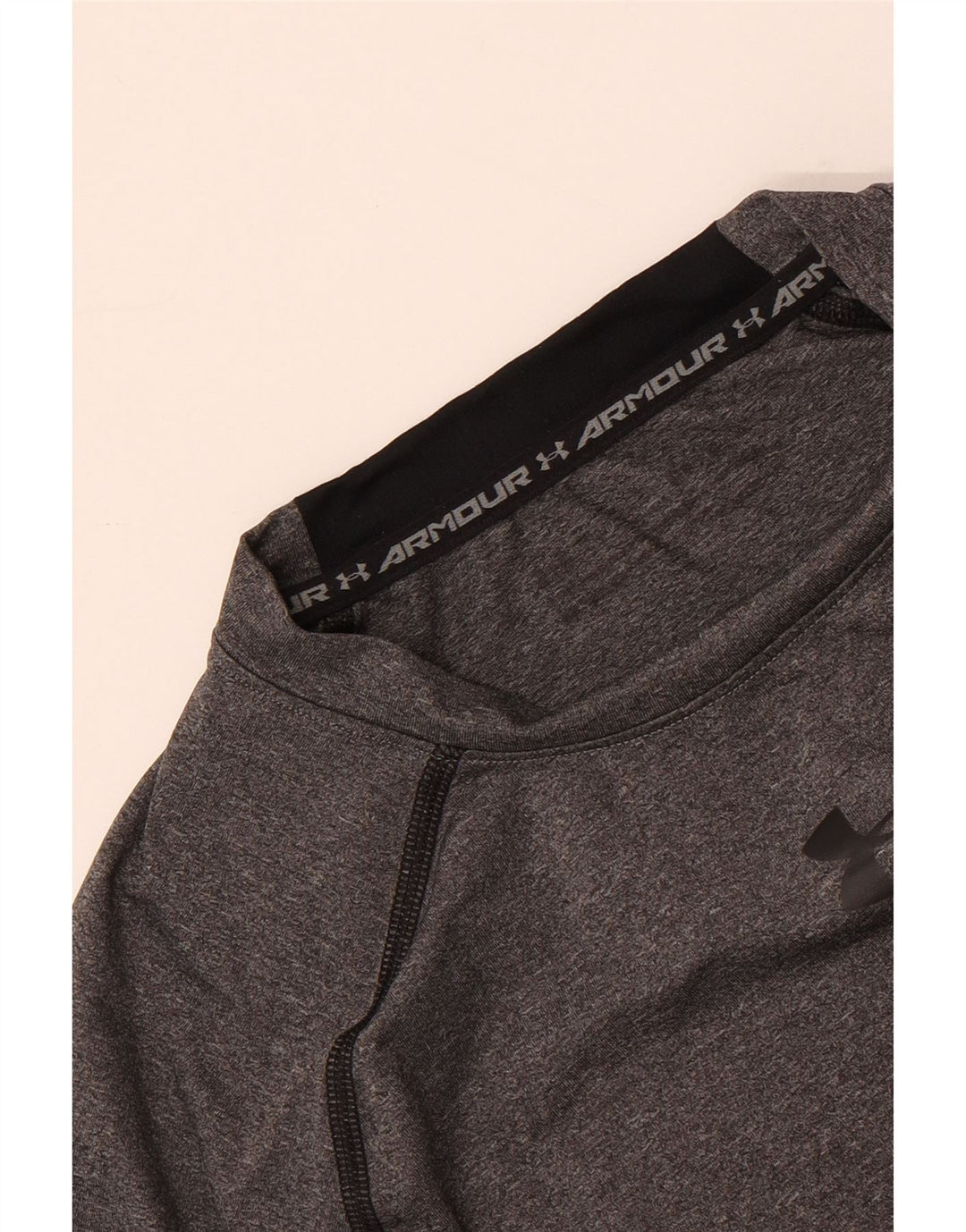 UNDER ARMOUR Haut graphique à manches longues pour hommes, petit gris moucheté