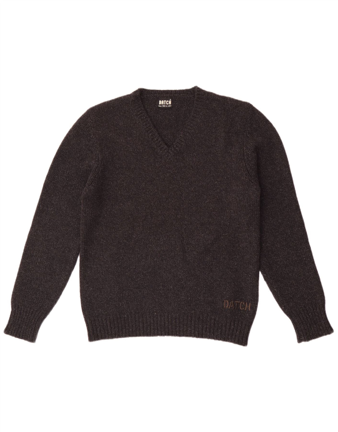 Datch Pull col V Femme UK 18 XL Gris Polyester