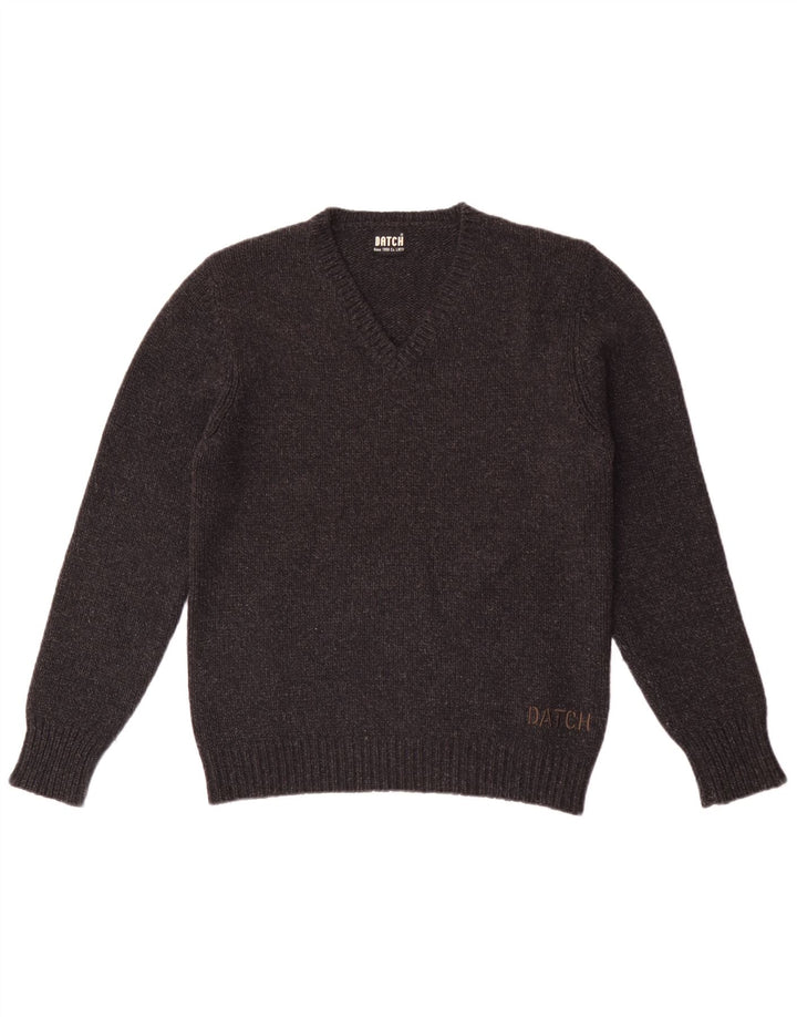 Datch Pull col V Femme UK 18 XL Gris Polyester