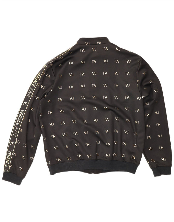 Versace Hommes Graphique Survêtement Top Veste XL Noir Polyester Sports