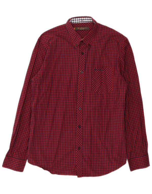 Ben Sherman Chemise Homme Coton Vichy Rouge Moyen