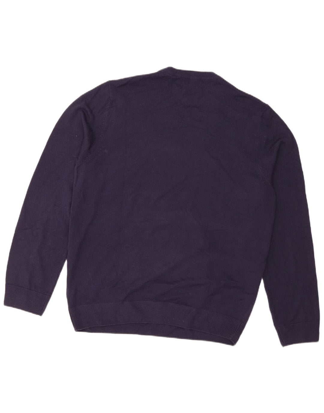 Marks & Spencer Pull col rond pour homme Bleu marine Fair Isle Taille L