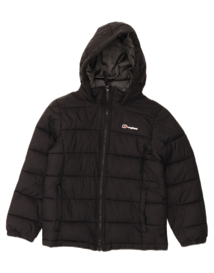 BERGHAUS Veste matelassée à capuche pour garçon 7-8 ans Noir Polyamide