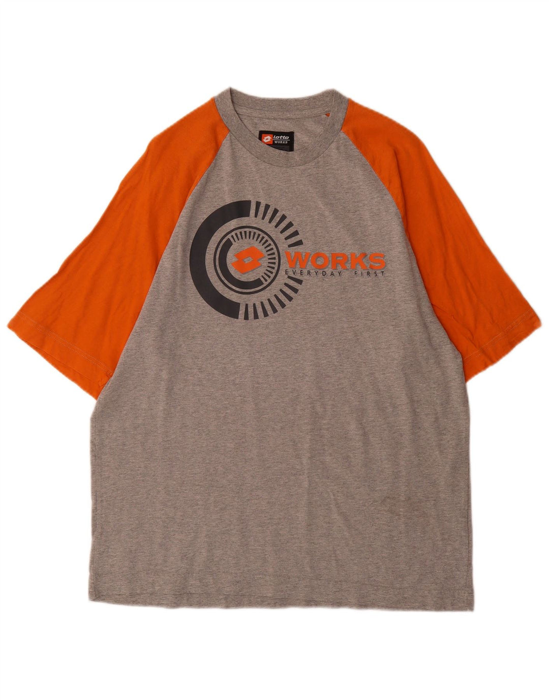 Lotto T-Shirt Graphique Homme Grand Gris Colorblock