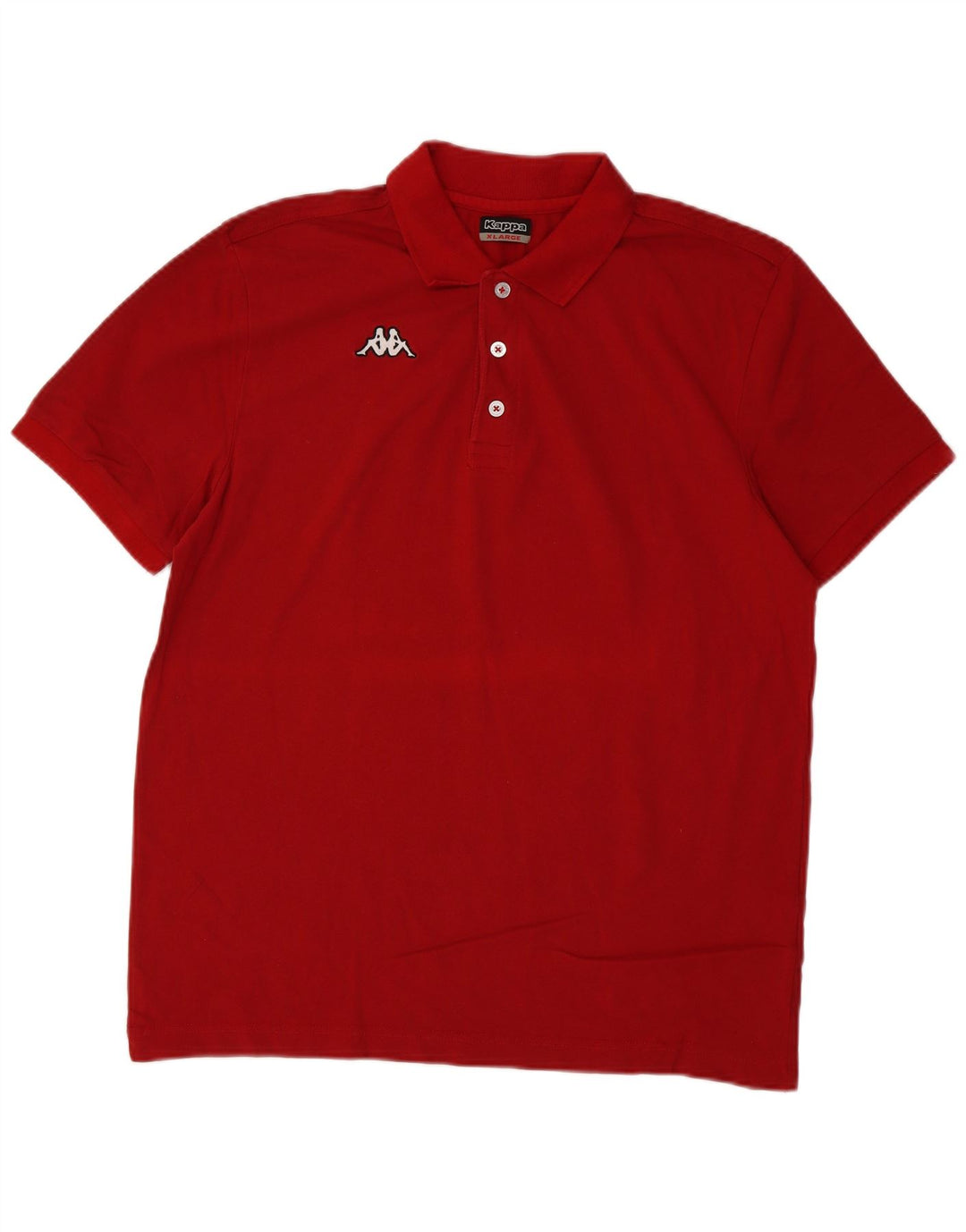 Kappa Polo Homme XL Rouge Coton