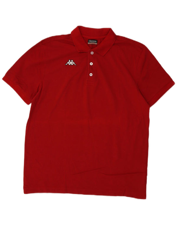 Kappa Polo Homme XL Rouge Coton