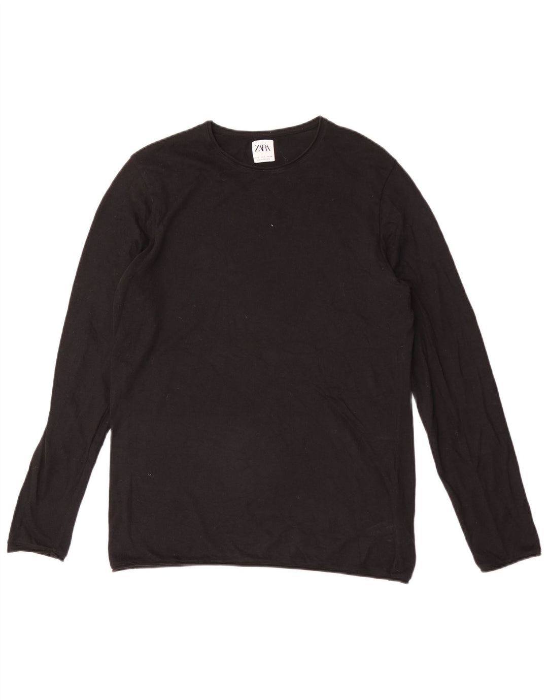 Zara Homme Top Manches Longues Grand Coton Noir