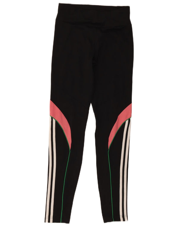 Adidas Leggings Aeroready Fille 14-15 ans Noir Colorblock Polyester