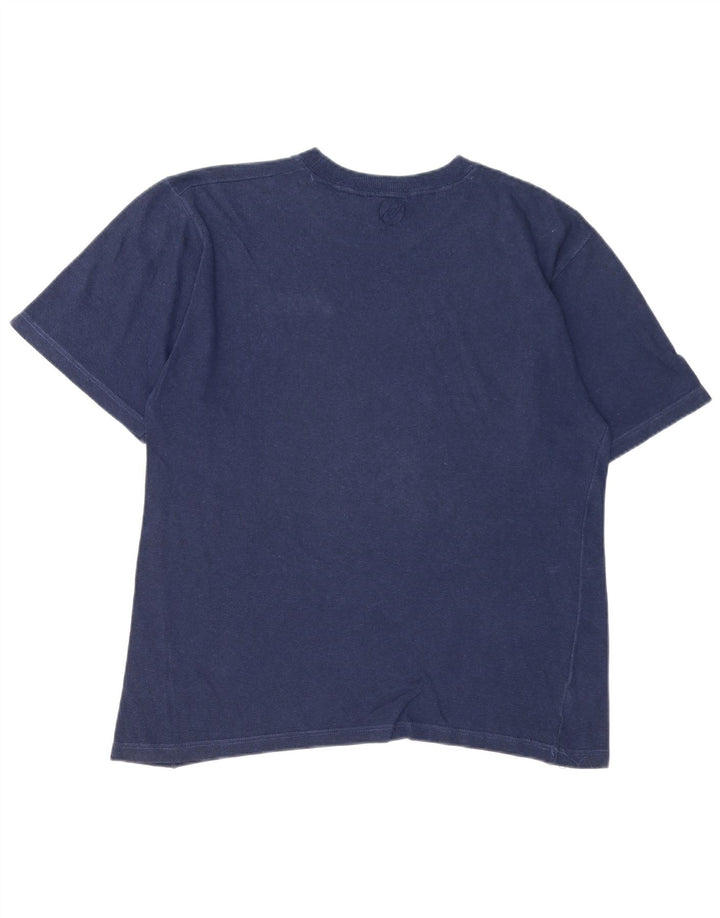 Asics T-Shirt Homme Bleu Marine Moyen Coton