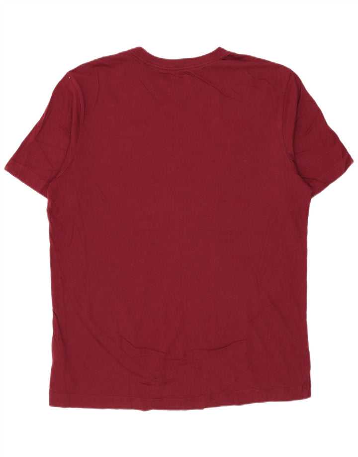 NIKE T-shirt graphique pour homme en coton bordeaux moyen