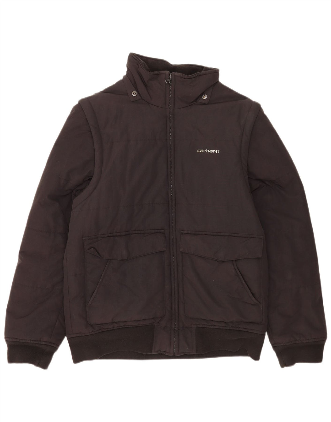 Carhartt Veste rembourrée pour homme UK 38 Medium Noir Nylon