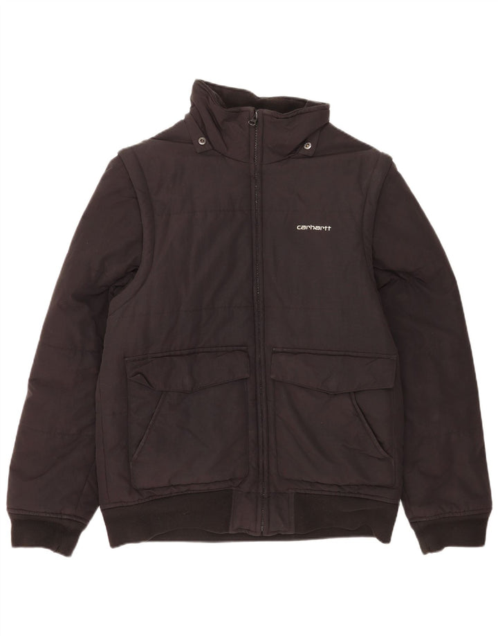 Carhartt Veste rembourrée pour homme UK 38 Medium Noir Nylon