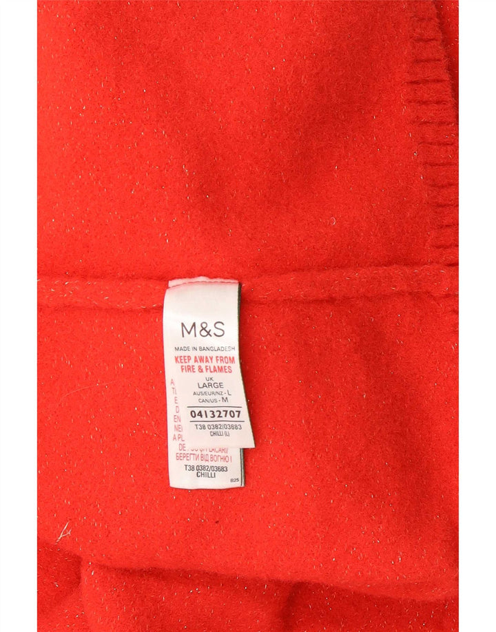 Marks & Spencer Pull col roulé pour femme UK 16 Large Rouge