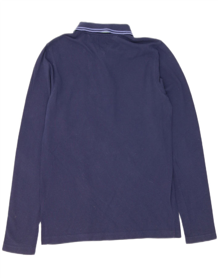 TOMMY HILFIGER Polo à Manches Longues Homme Bleu Marine Moyen Coton