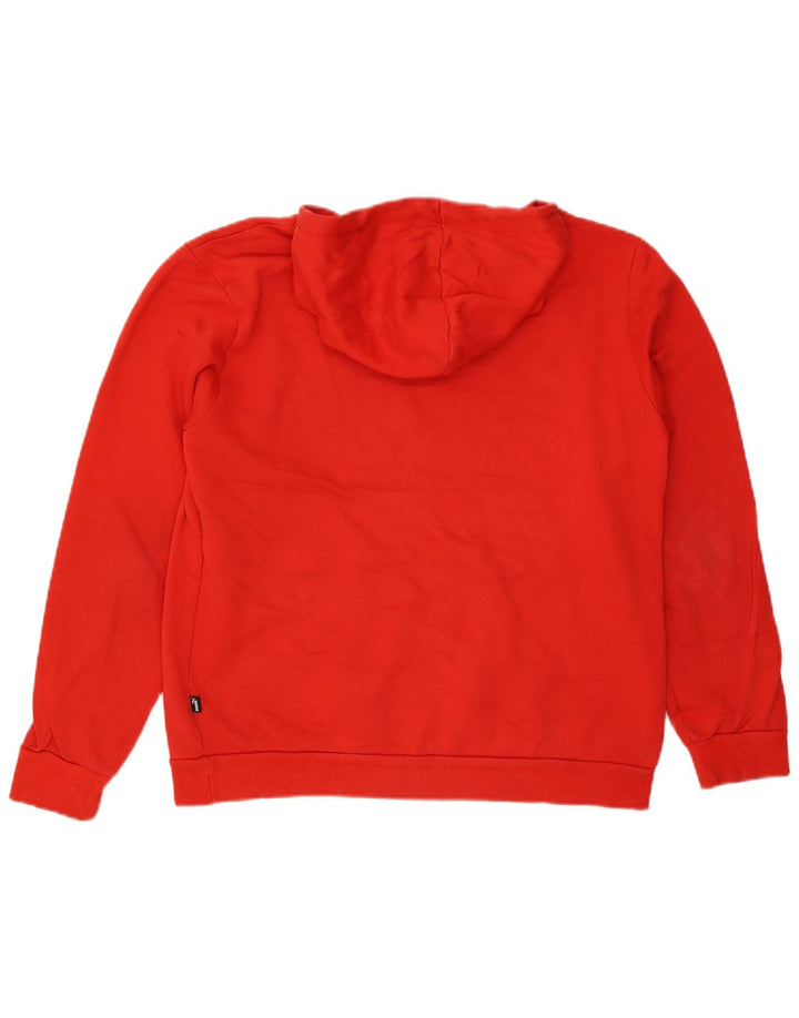 PUMA Sweat à Capuche Graphique Homme Rouge Moyen Coton