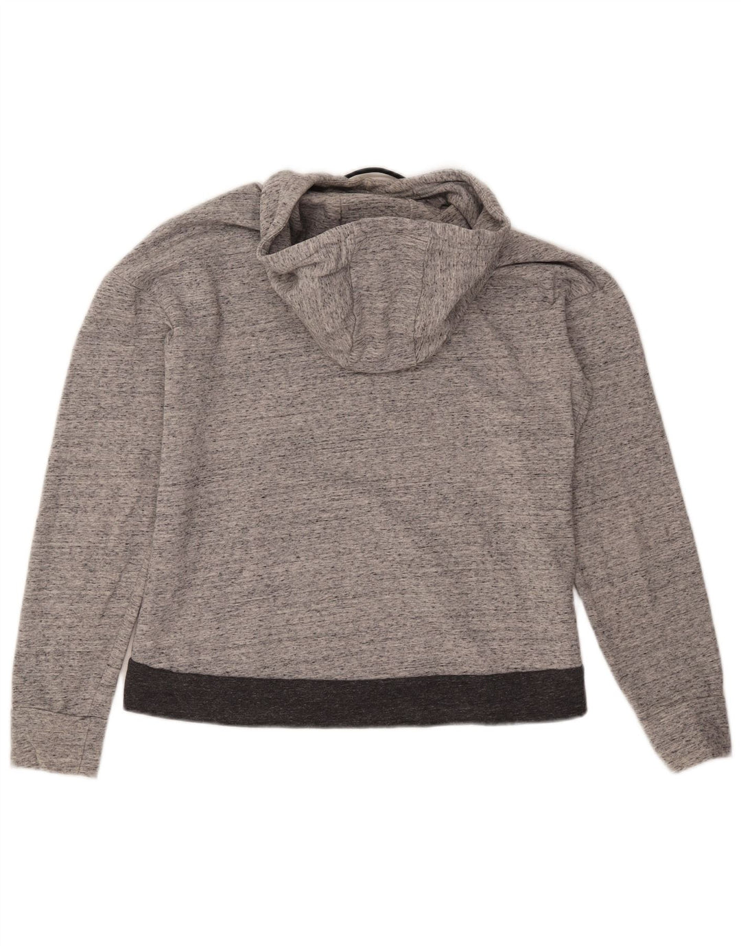 ADIDAS Pull à capuche pour femme UK 16/18 Grand coton moucheté gris