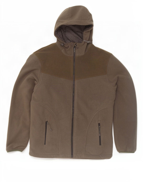 Mountain Warehouse Veste polaire à capuche pour homme UK 38 Gris moyen Colourblock