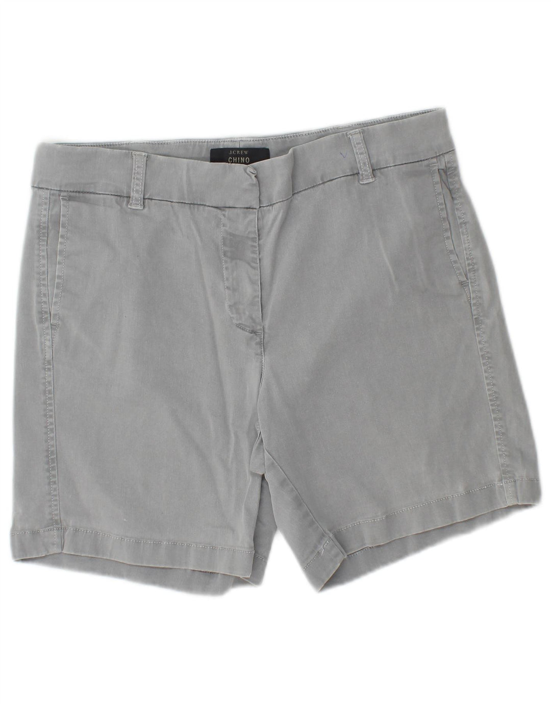 J. CREW Short Chino Femme US 8 Medium W30 Coton Gris